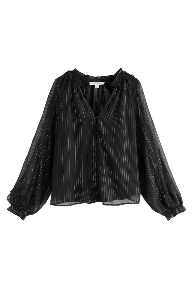 LAURA ASHLEY Chiffonbluse Laura Ashley Chiffonbluse mit Glitzerfäden (1-tlg) von LAURA ASHLEY