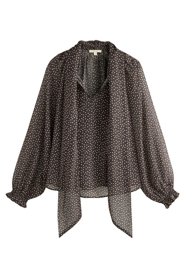 LAURA ASHLEY Chiffonbluse Laura Ashley Chiffonbluse mit Schleifendetail (1-tlg) von LAURA ASHLEY