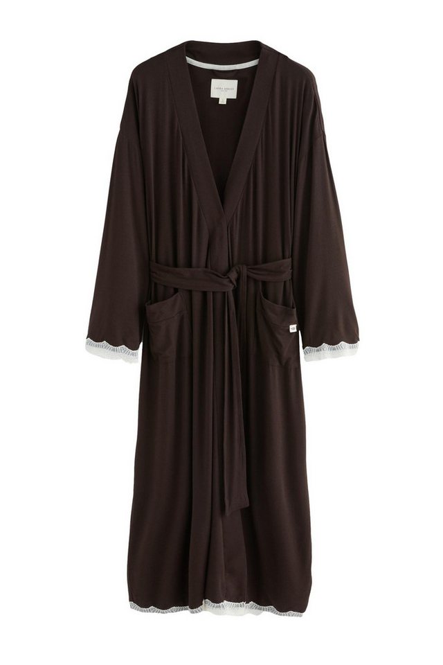 LAURA ASHLEY Damenbademantel Laura Ashley Morgenmantel aus Modal, Modal (TENCEL), Elasthan von LAURA ASHLEY