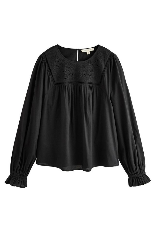 LAURA ASHLEY Langarmbluse Laura Ashley Langarmbluse mit Stickerei (1-tlg) von LAURA ASHLEY