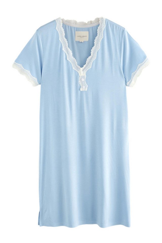 LAURA ASHLEY Nachthemd Laura Ashley Modal-Nachthemd mit Spitzenbesatz (1-tlg) von LAURA ASHLEY