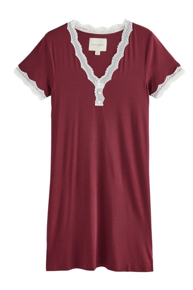 LAURA ASHLEY Nachthemd Laura Ashley Modal-Nachthemd mit Spitzenbesatz (1-tlg) von LAURA ASHLEY