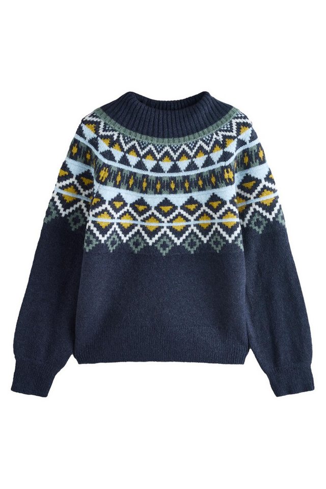 LAURA ASHLEY Norwegerpullover Laura Ashley Rollkragenpullover mit Norwegermuster (1-tlg) von LAURA ASHLEY