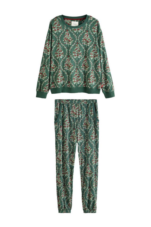 LAURA ASHLEY Pyjama Laura Ashley Bequemer Weihnachts-Zweiteiler (2 tlg) von LAURA ASHLEY