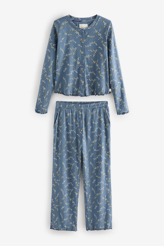 LAURA ASHLEY Pyjama Laura Ashley Schlafanzug mit Lochstickerei (2 tlg) von LAURA ASHLEY