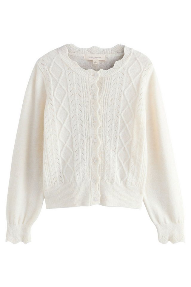 LAURA ASHLEY Strickjacke Laura Ashley Strickjacke mit Pointelle (1-tlg) von LAURA ASHLEY