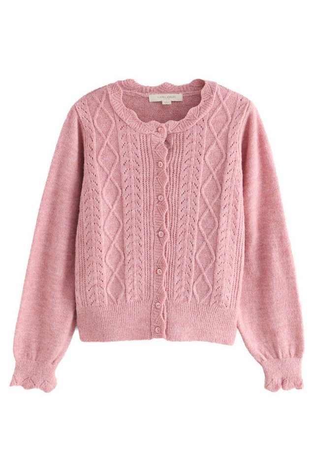 LAURA ASHLEY Strickjacke Laura Ashley Strickjacke mit Pointelle (1-tlg) von LAURA ASHLEY