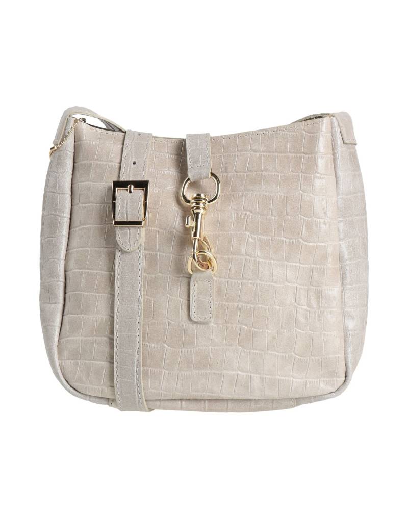 LAURA DI MAGGIO Schultertasche Damen Hellgrau von LAURA DI MAGGIO