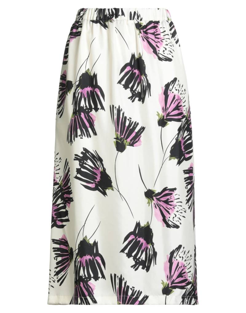 LAURA URBINATI Midi-rock Damen Off white von LAURA URBINATI