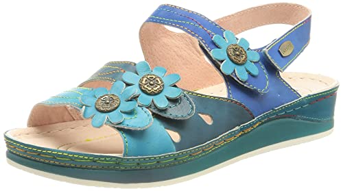 LAURA VITA Damen BRCUELO 201 Sandal, Bleu, 40 EU von Laura Vita