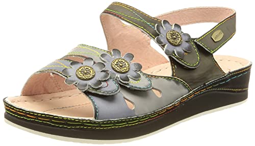 LAURA VITA Damen BRCUELO 201 Sandal, Gris, 37 EU von Laura Vita