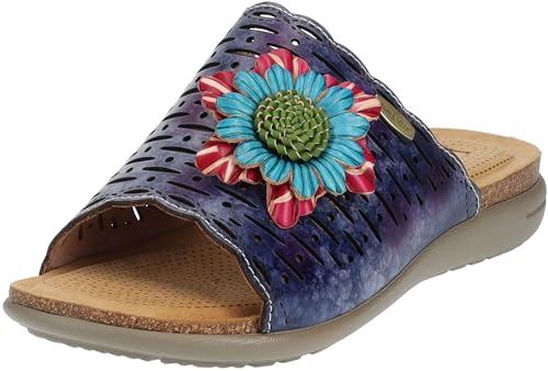 LAURA VITA Damen Liloo 11 Sandale, blau, 35 EU von Laura Vita