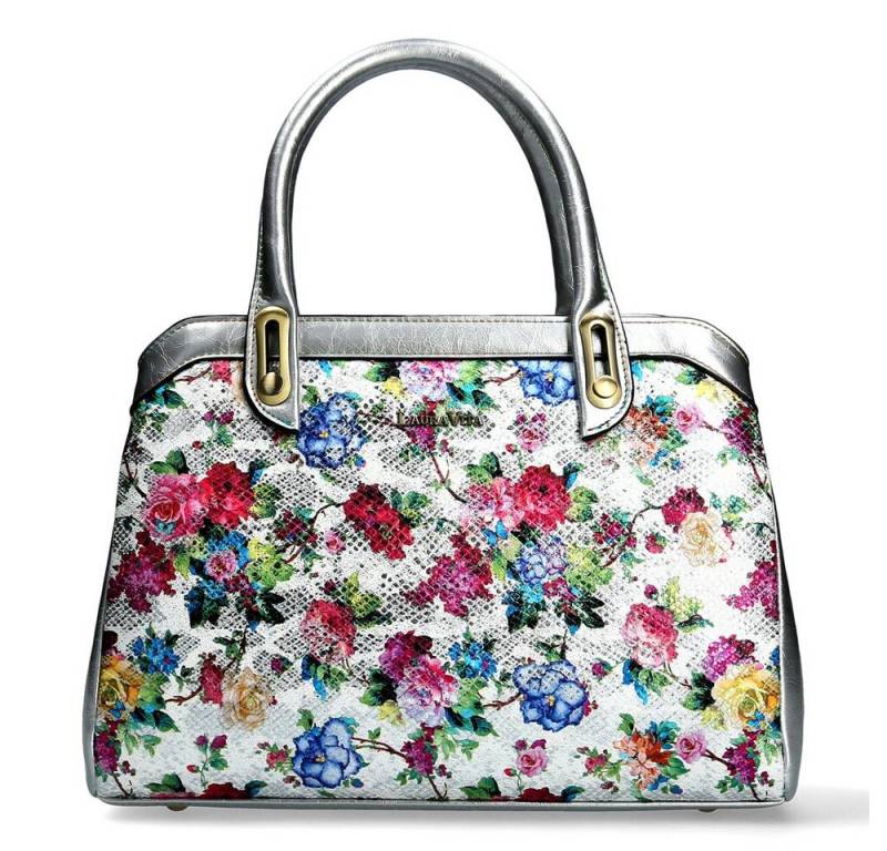 LAURA VITA Handtasche Laura Vita - ARAMIS 04 - Weiß,Silber,Mehrfarbig von LAURA VITA