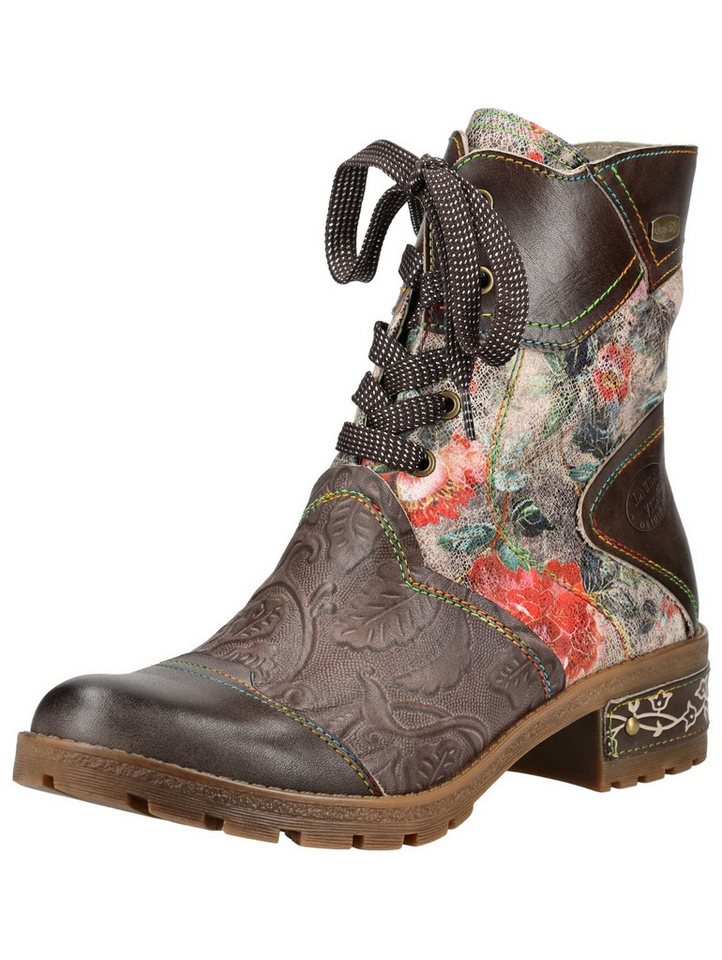 LAURA VITA LAURA VITA Stiefelette Lederimitat/Textil Schnürstiefelette LAURA VITA LAURA VITA Stiefelette Lederimitat/Textil Schnürstiefelette von LAURA VITA