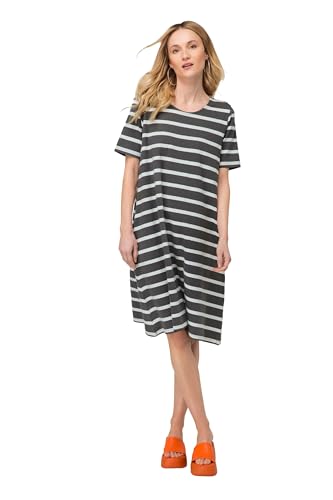 LAURASØN Jerseykleid, Rundhals, Halbarm dunkelgrau M 819501101-M von LAURASØN