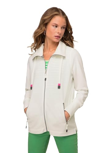 LAURASØN Sweatjacke, Stehkragen, Zipper, Langarm offwhite L 819837200-L von LAURASØN