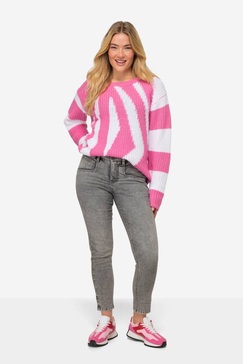 Große Größen 7/8-Slim-Jeans, Damen, beige, Größe: 38, Baumwolle, LAURASON Große Größen 7/8-Slim-Jeans, Damen, beige, Größe: 38, Baumwolle, LAURASON von LAURASON