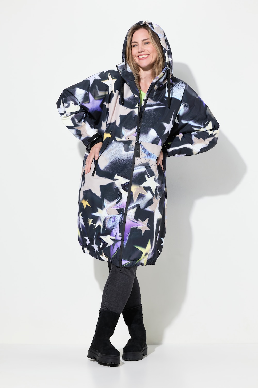 Große Größen Funktions-Jacke, Damen, blau, Größe: M, Polyester, LAURASON von LAURASON