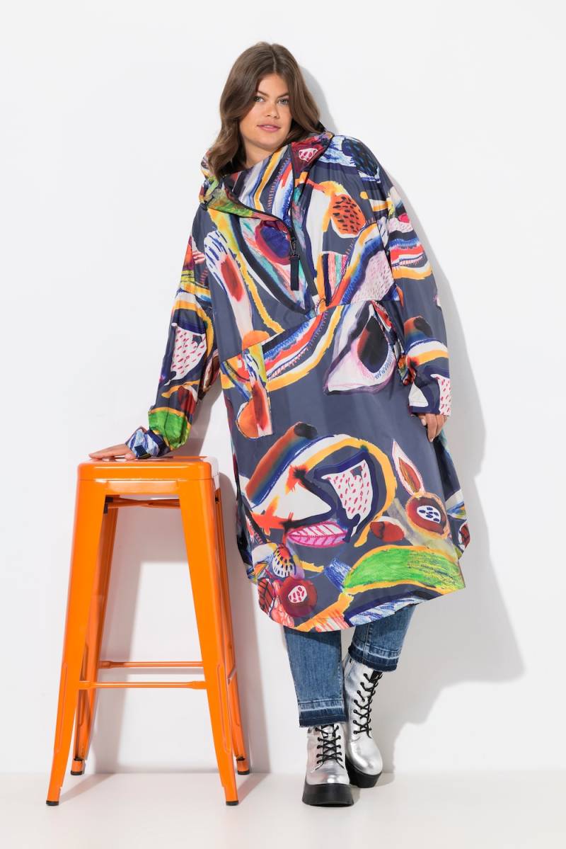 Große Größen Funktions-Regencape, Damen, gelb, Größe: One Size, Polyester, LAURASON von LAURASON