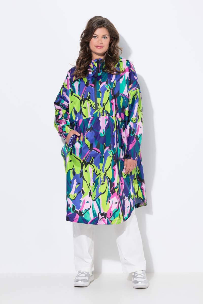 Große Größen Funktions-Regencape, Damen, grün, Größe: One Size, Polyester, LAURASON von LAURASON