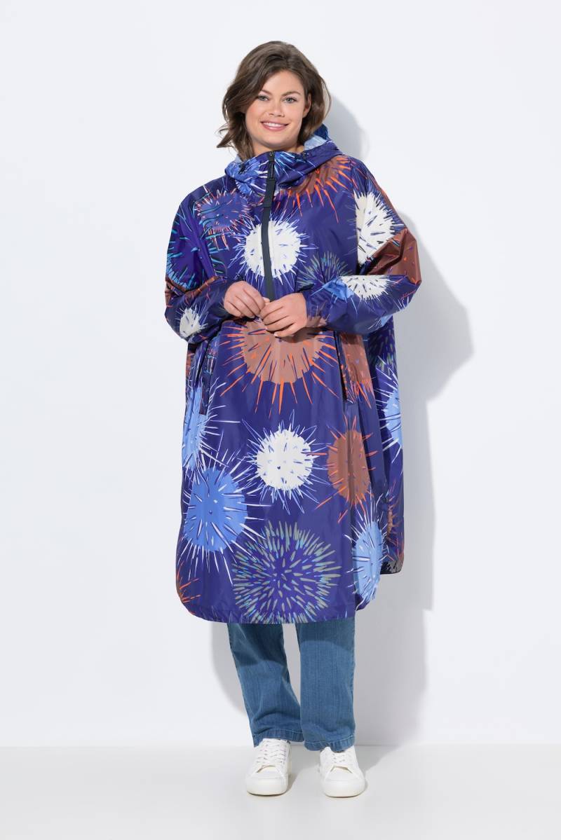 Große Größen Funktions-Regencape, Damen, lila, Größe: One Size, Polyester, LAURASON von LAURASON