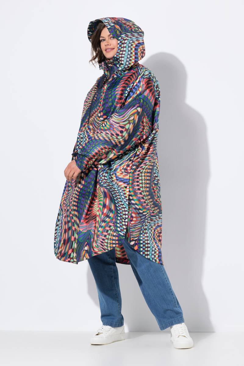 Große Größen Funktions-Regencape, Damen, rot, Größe: One Size, Polyester, LAURASON von LAURASON