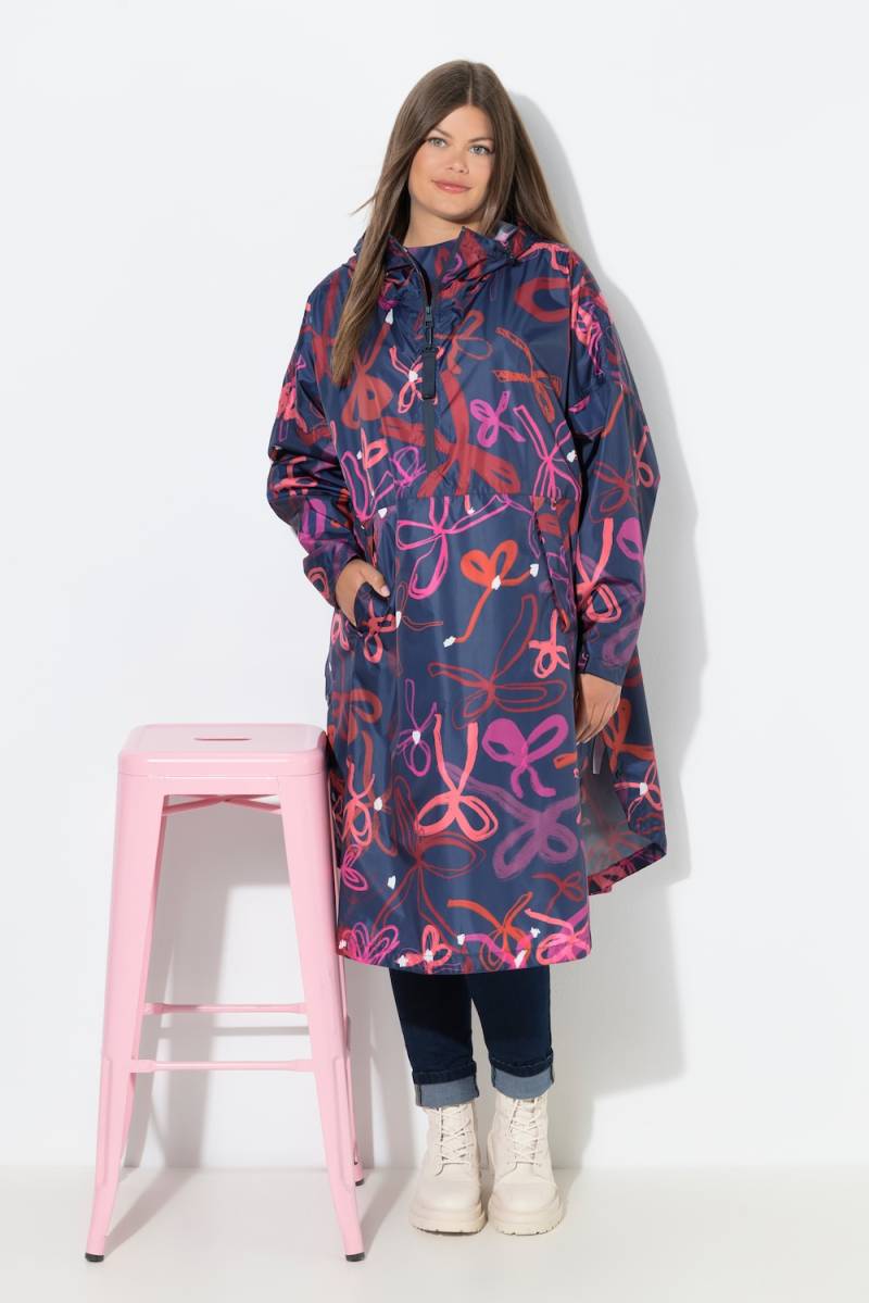 Große Größen Funktions-Regencape, Damen, rot, Größe: One Size, Polyester, LAURASON von LAURASON