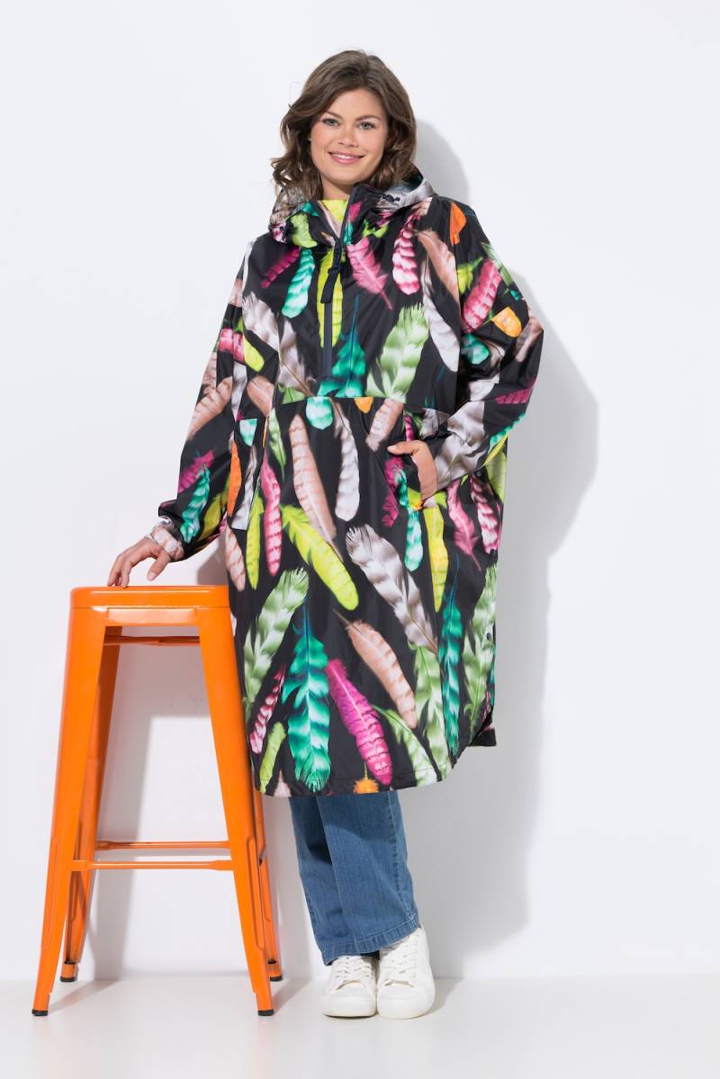 Große Größen Funktions-Regencape, Damen, schwarz, Größe: One Size, Polyester, LAURASON von LAURASON