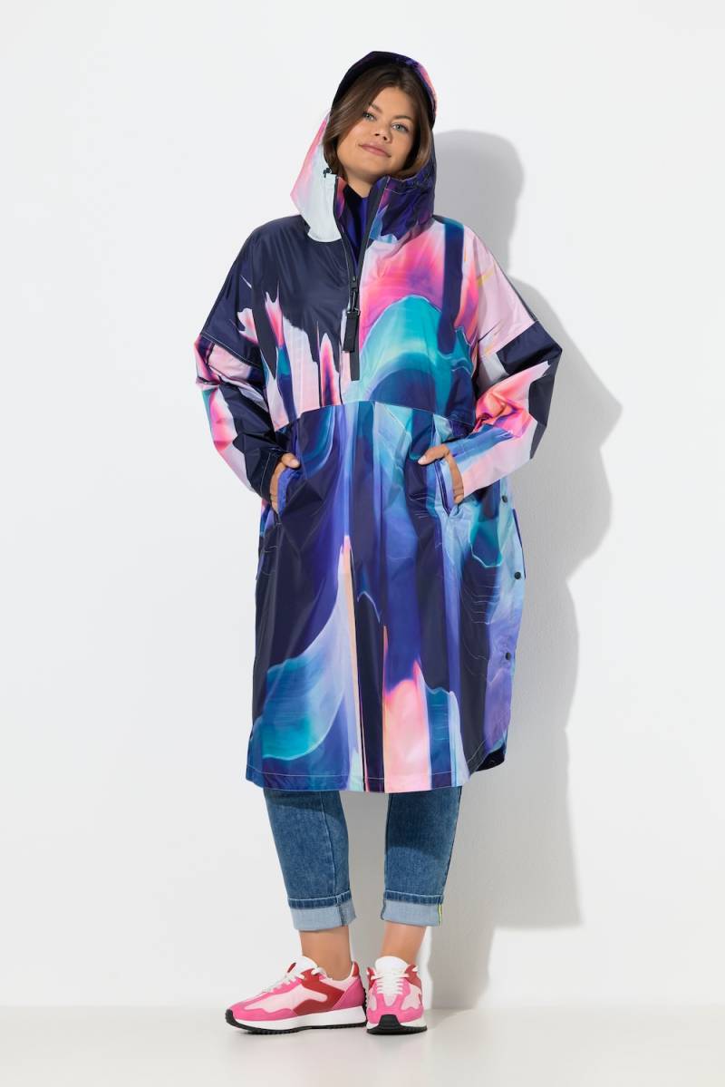 Große Größen Funktions-Regencape, Damen, türkis, Größe: One Size, Polyester, LAURASON von LAURASON