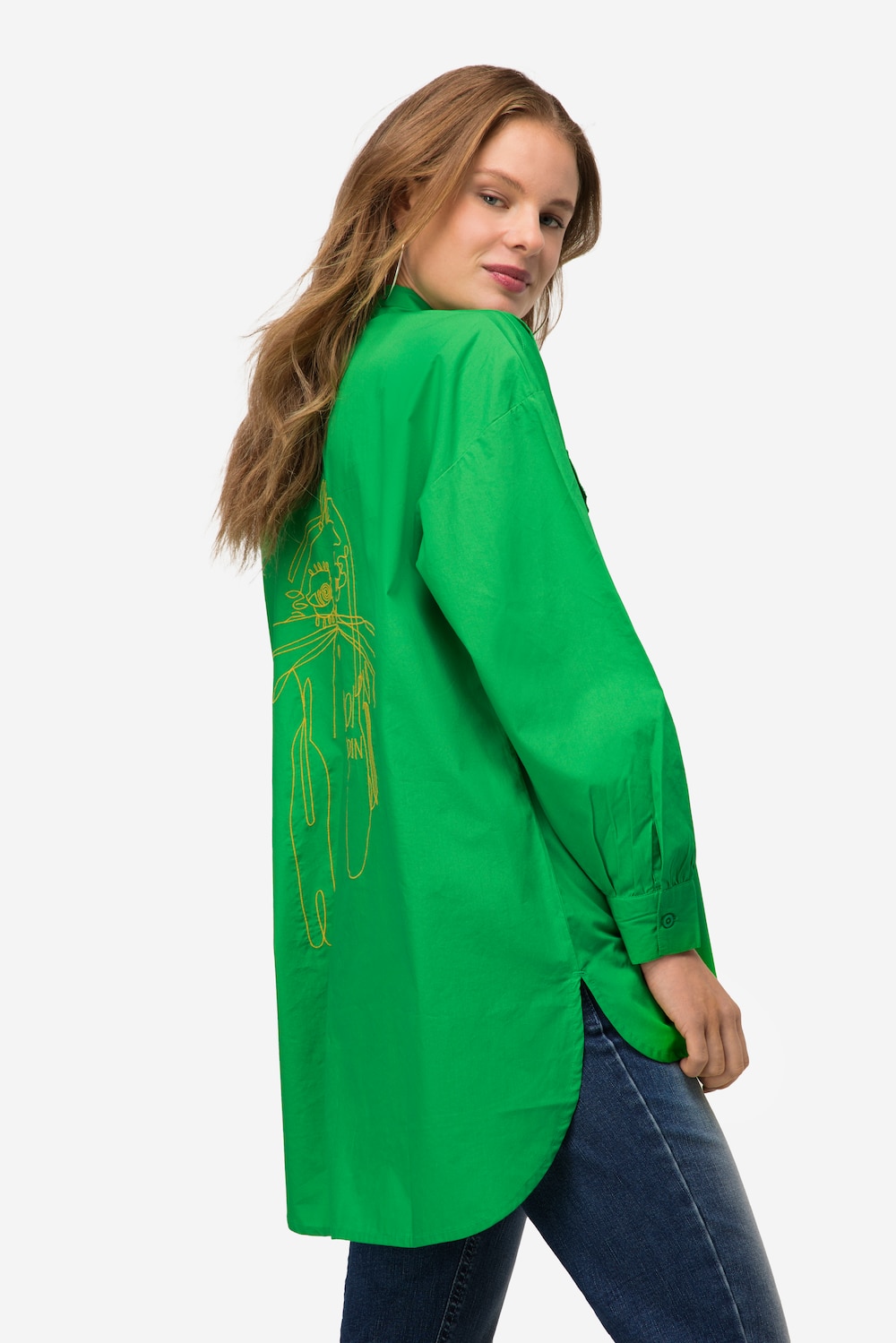 Große Größen Hemdbluse, Damen, grün, Größe: S, Baumwolle, LAURASON Große Größen Hemdbluse, Damen, grün, Größe: S, Baumwolle, LAURASON von LAURASON