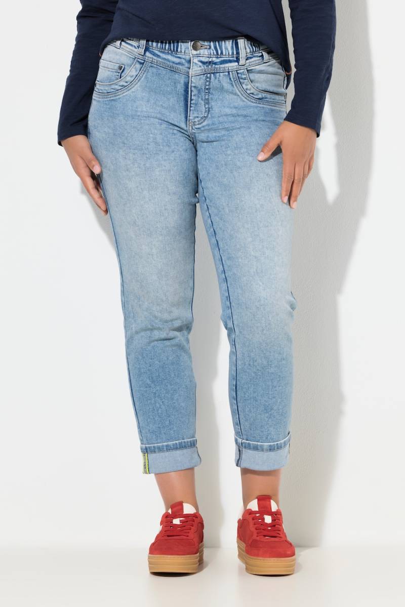 Große Größen High Waist Jeans, Damen, blau, Größe: 46, Baumwolle, LAURASON von LAURASON