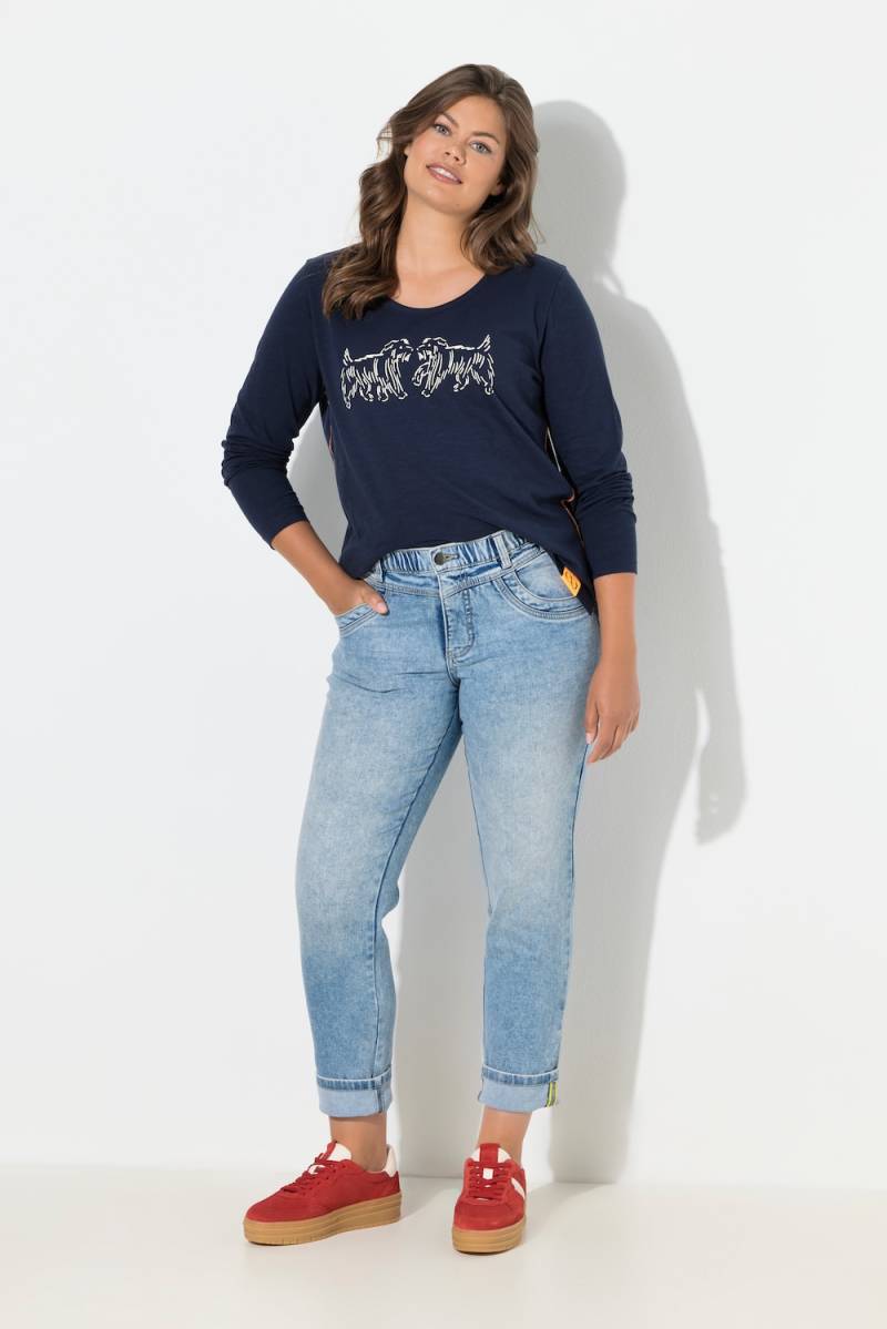 Große Größen High Waist Jeans, Damen, blau, Größe: 54, Baumwolle, LAURASON von LAURASON