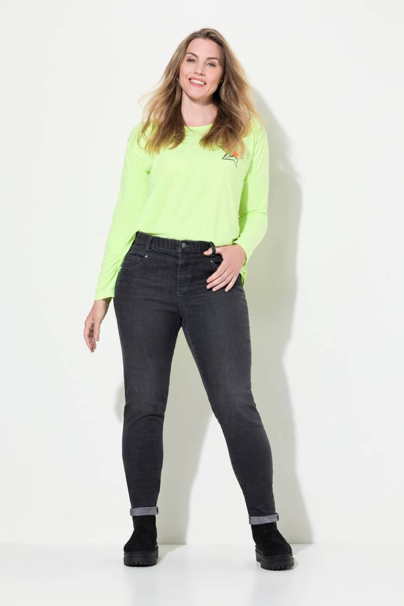 Große Größen High Waist Jeans, Damen, grau, Größe: 48, Baumwolle, LAURASON Große Größen High Waist Jeans, Damen, grau, Größe: 48, Baumwolle, LAURASON von LAURASON