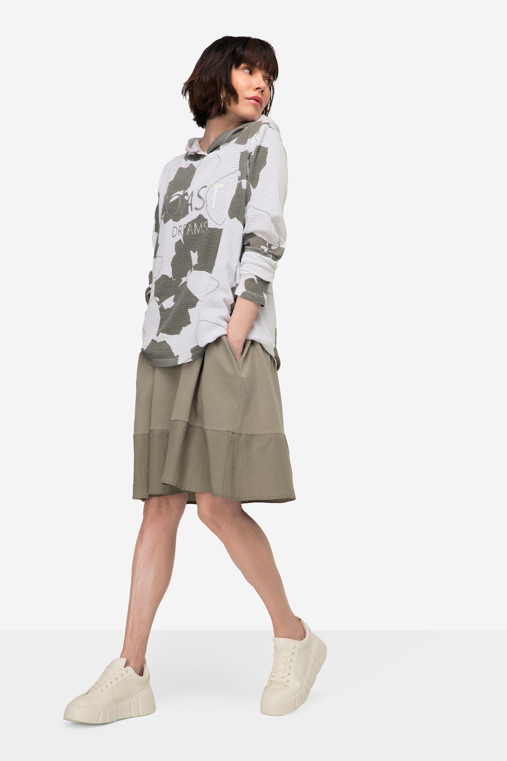 Große Größen Hoodie, Damen, braun, Größe: M, Baumwolle, LAURASON von LAURASON