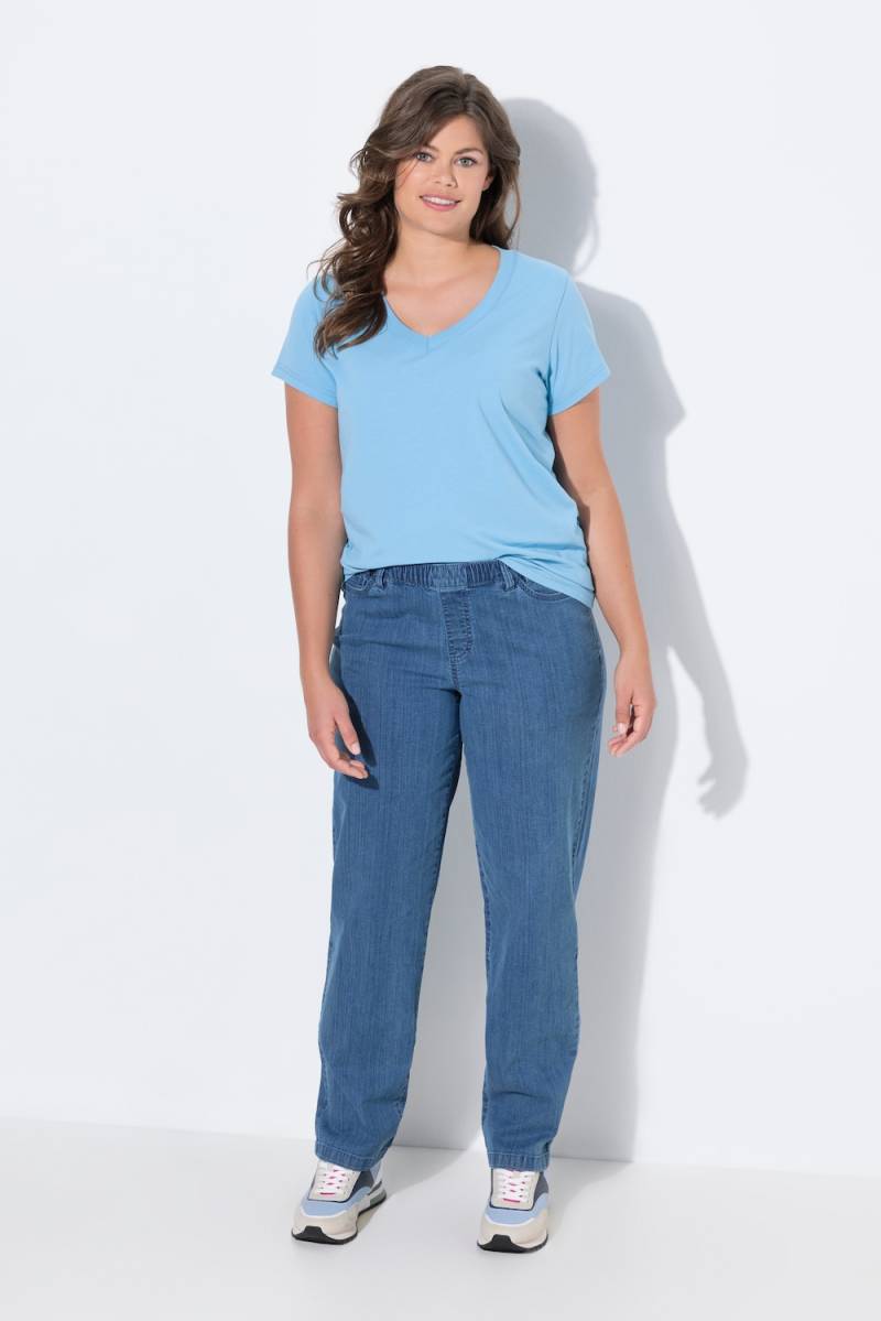 Große Größen Jeans Wide Leg, Damen, blau, Größe: 50, Baumwolle, LAURASON Große Größen Jeans Wide Leg, Damen, blau, Größe: 50, Baumwolle, LAURASON von LAURASON