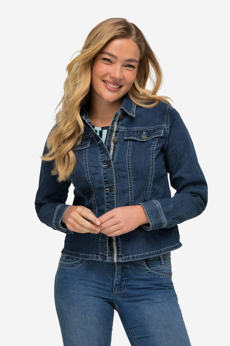 Große Größen Jeansjacke, Damen, blau, Größe: XL, Baumwolle, LAURASON Große Größen Jeansjacke, Damen, blau, Größe: XL, Baumwolle, LAURASON von LAURASON