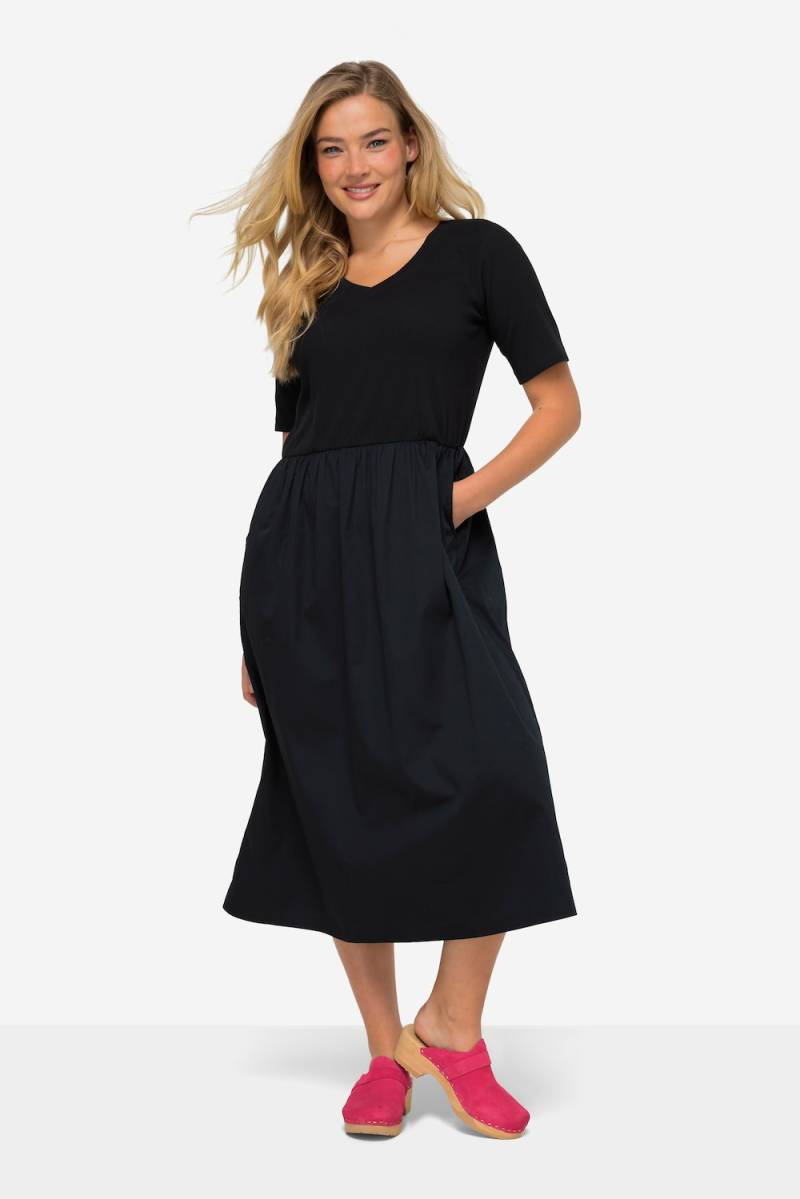 Große Größen Kleid, Damen, blau, Größe: XL, Baumwolle, LAURASON von LAURASON