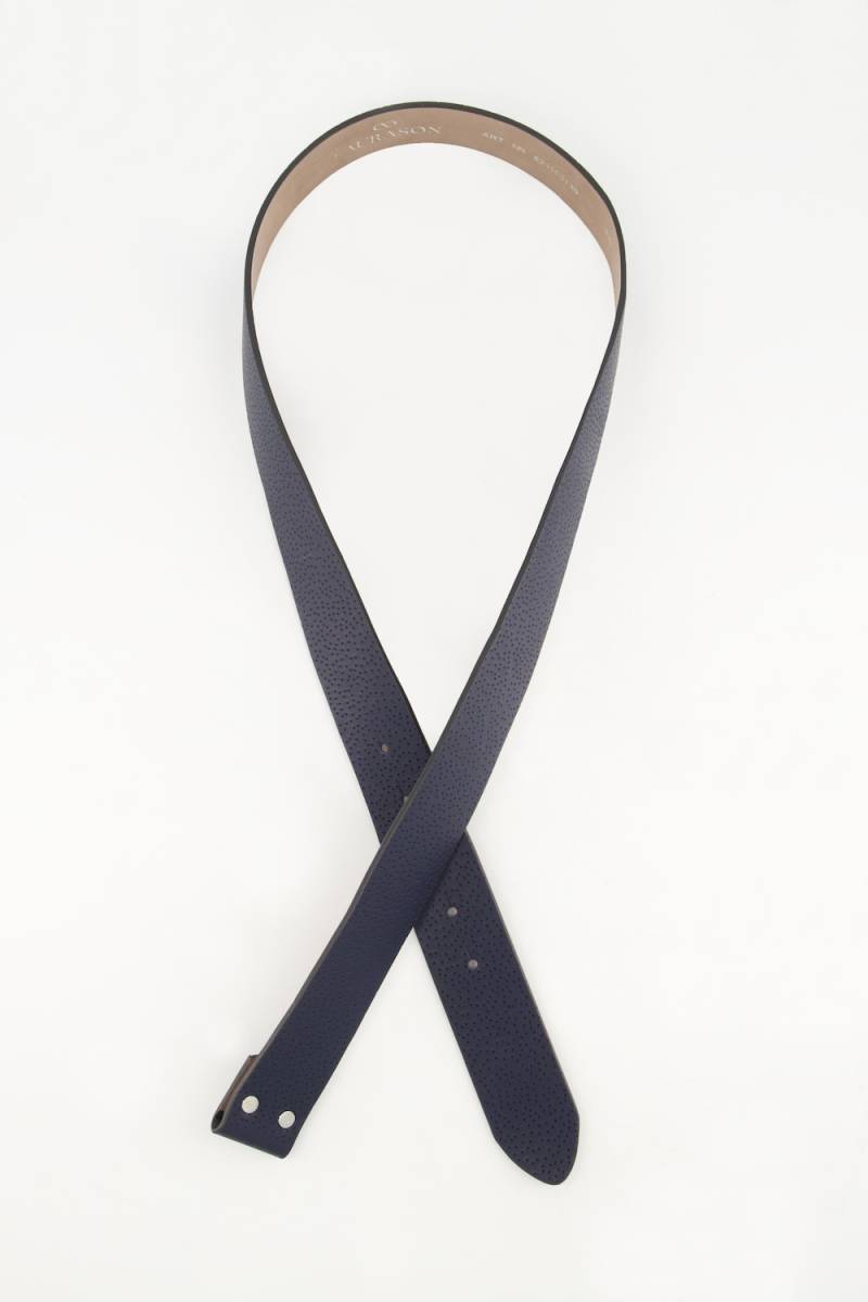 Große Größen Ledergürtel, Damen, blau, Größe: 85, Leder/Synthetische Fasern, LAURASON von LAURASON