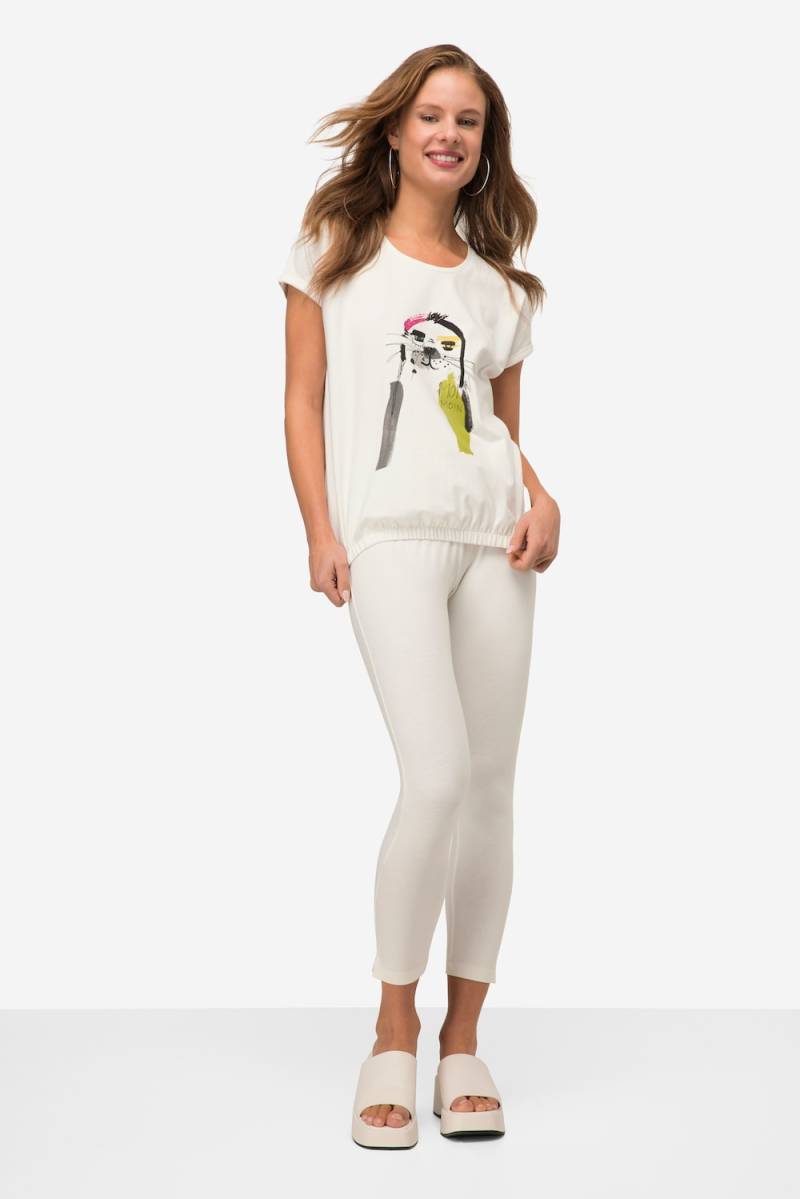 Große Größen Leggings, Damen, beige, Größe: S, Baumwolle, LAURASON von LAURASON