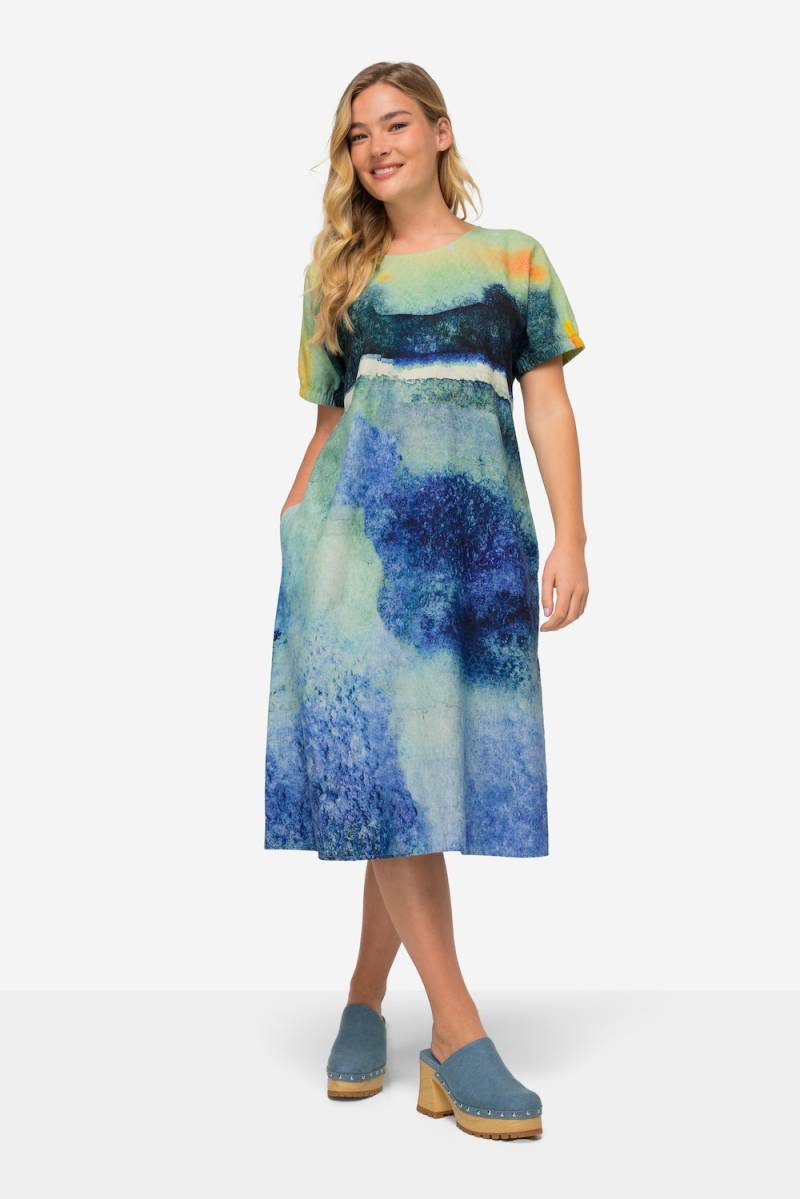 Große Größen Leinenmix-Kleid, Damen, blau, Größe: XL, Leinen/Viskose, LAURASON Große Größen Leinenmix-Kleid, Damen, blau, Größe: XL, Leinen/Viskose, LAURASON von LAURASON