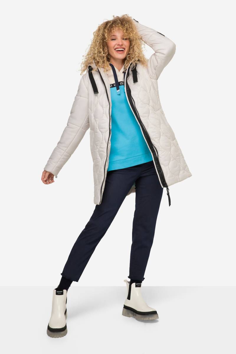 Große Größen Long-Steppjacke, Damen, grau, Größe: L, Polyester/Synthetische Fasern, LAURASON Große Größen Long-Steppjacke, Damen, grau, Größe: L, Polyester/Synthetische Fasern, LAURASON von LAURASON