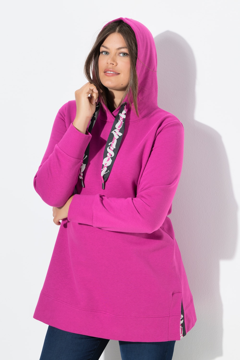 Große Größen Longsweat, Damen, rosa, Größe: 44/46, Baumwolle/Polyester, LAURASON von LAURASON