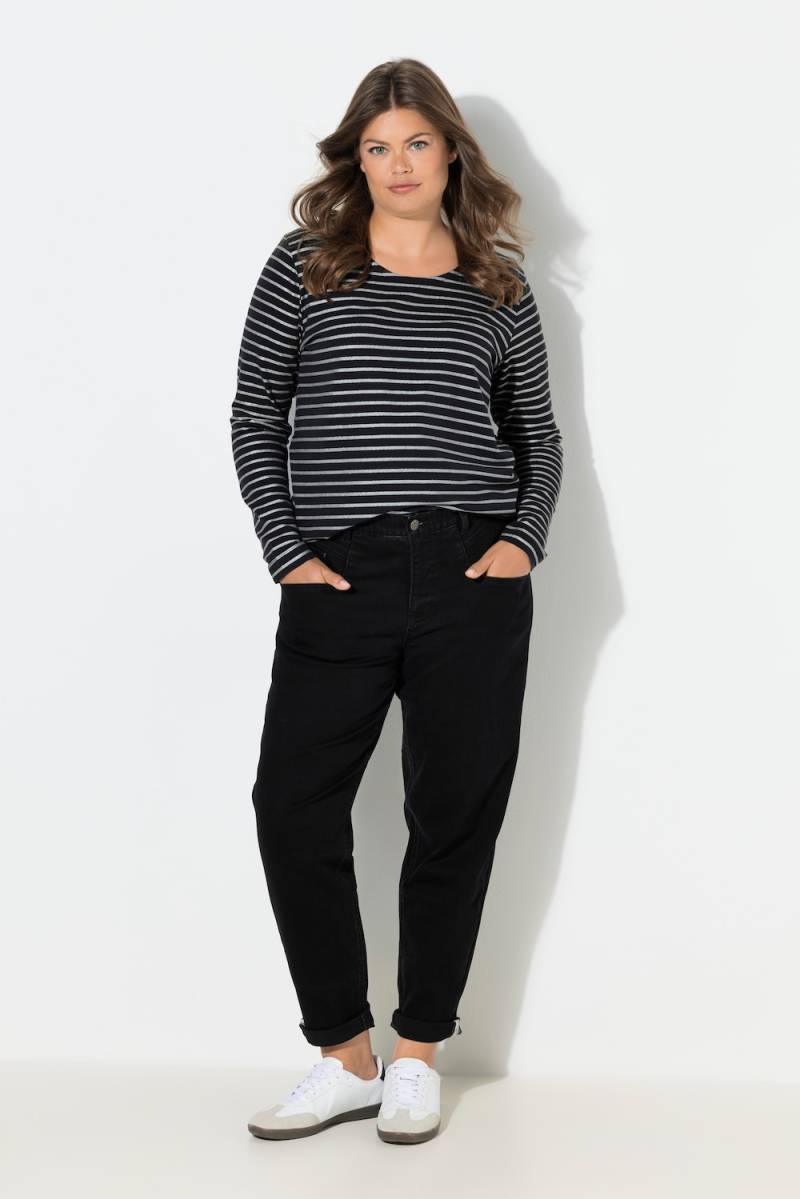 Große Größen Mom-Jeans, Damen, schwarz, Größe: 54, Baumwolle, LAURASON von LAURASON