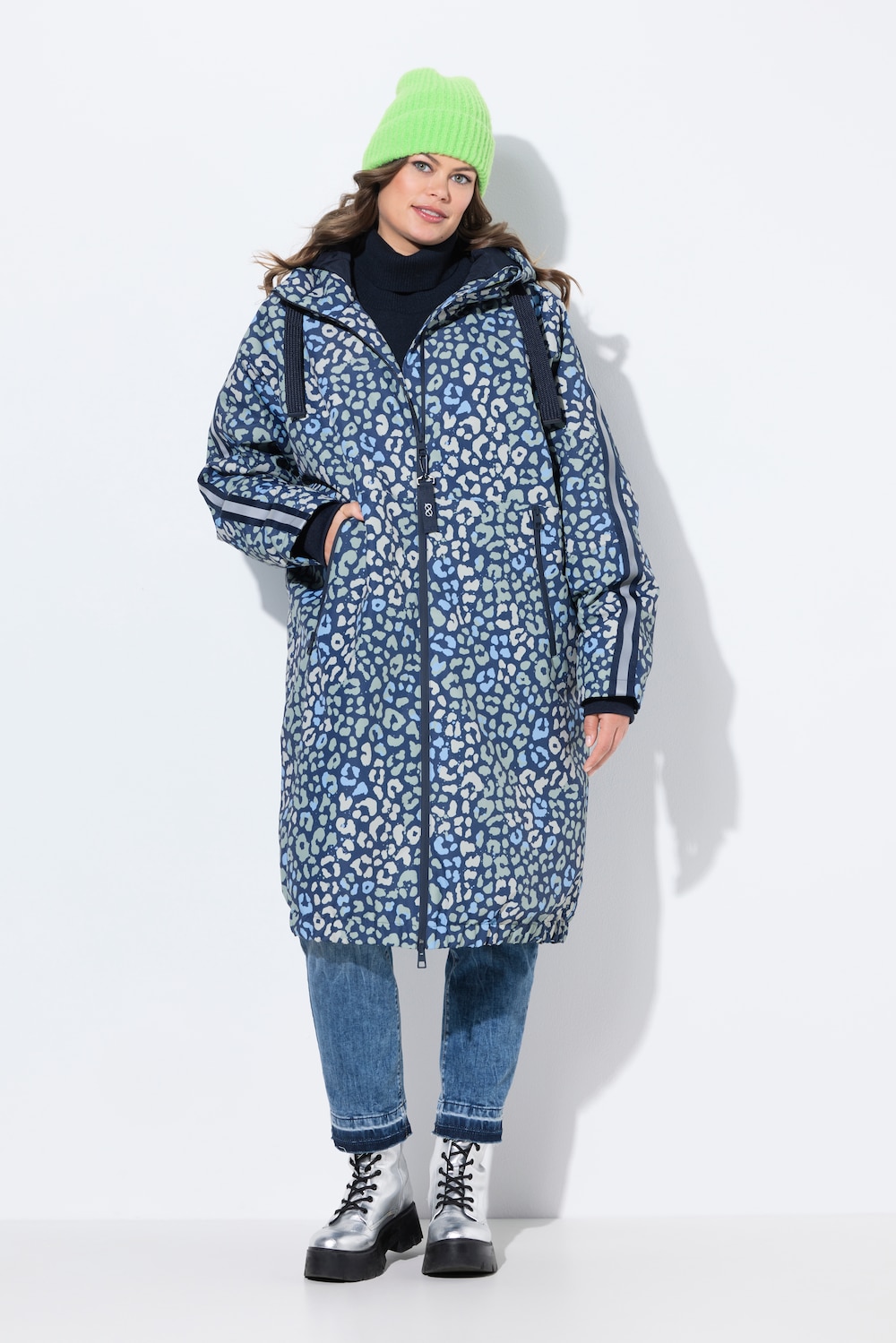 Große Größen Outdoormantel mit Funktion, Damen, blau, Größe: 44/46, Polyester, LAURASON von LAURASON