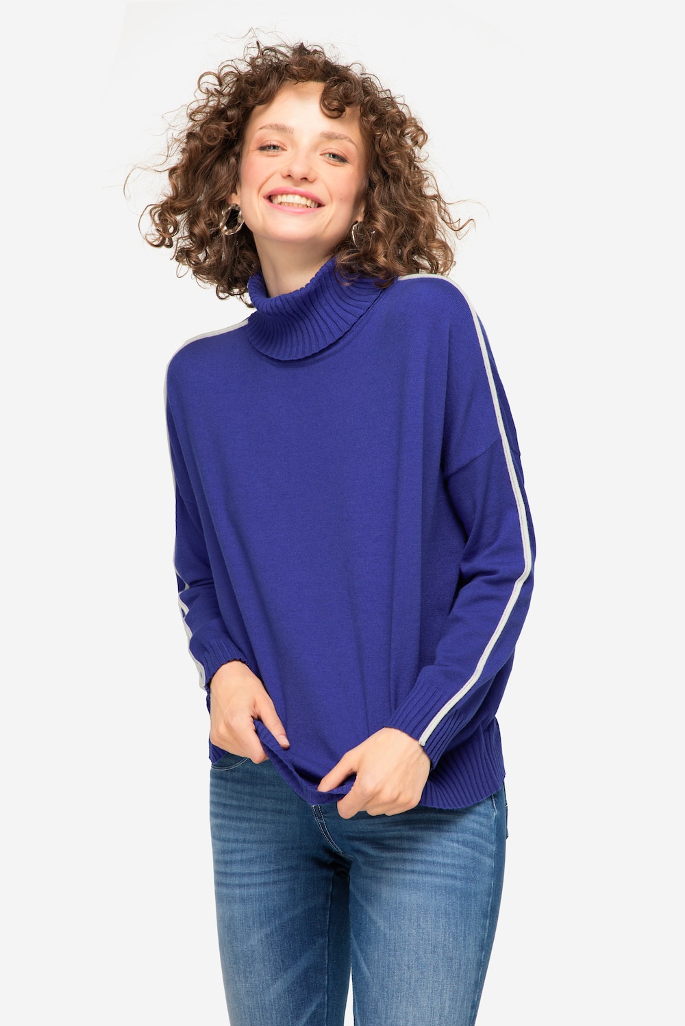 Große Größen Pullover, Damen, blau, Größe: L, Viskose/Polyester/Synthetische Fasern, LAURASON Große Größen Pullover, Damen, blau, Größe: L, Viskose/Polyester/Synthetische Fasern, LAURASON von LAURASON