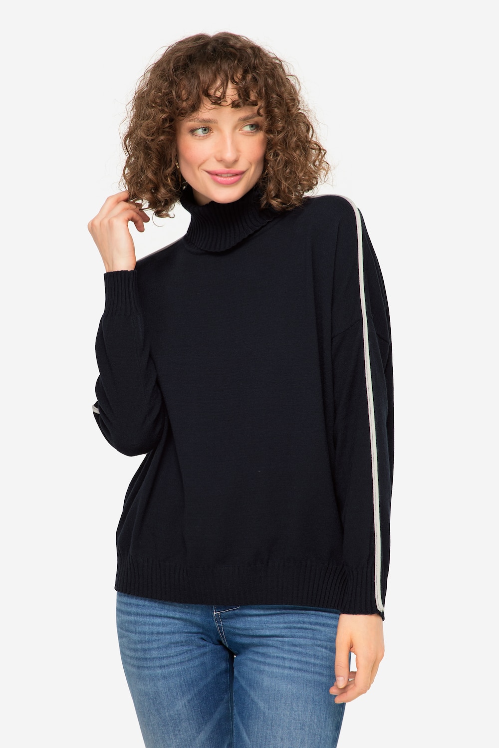 Große Größen Pullover, Damen, blau, Größe: M, Viskose/Polyester/Synthetische Fasern, LAURASON Große Größen Pullover, Damen, blau, Größe: M, Viskose/Polyester/Synthetische Fasern, LAURASON von LAURASON