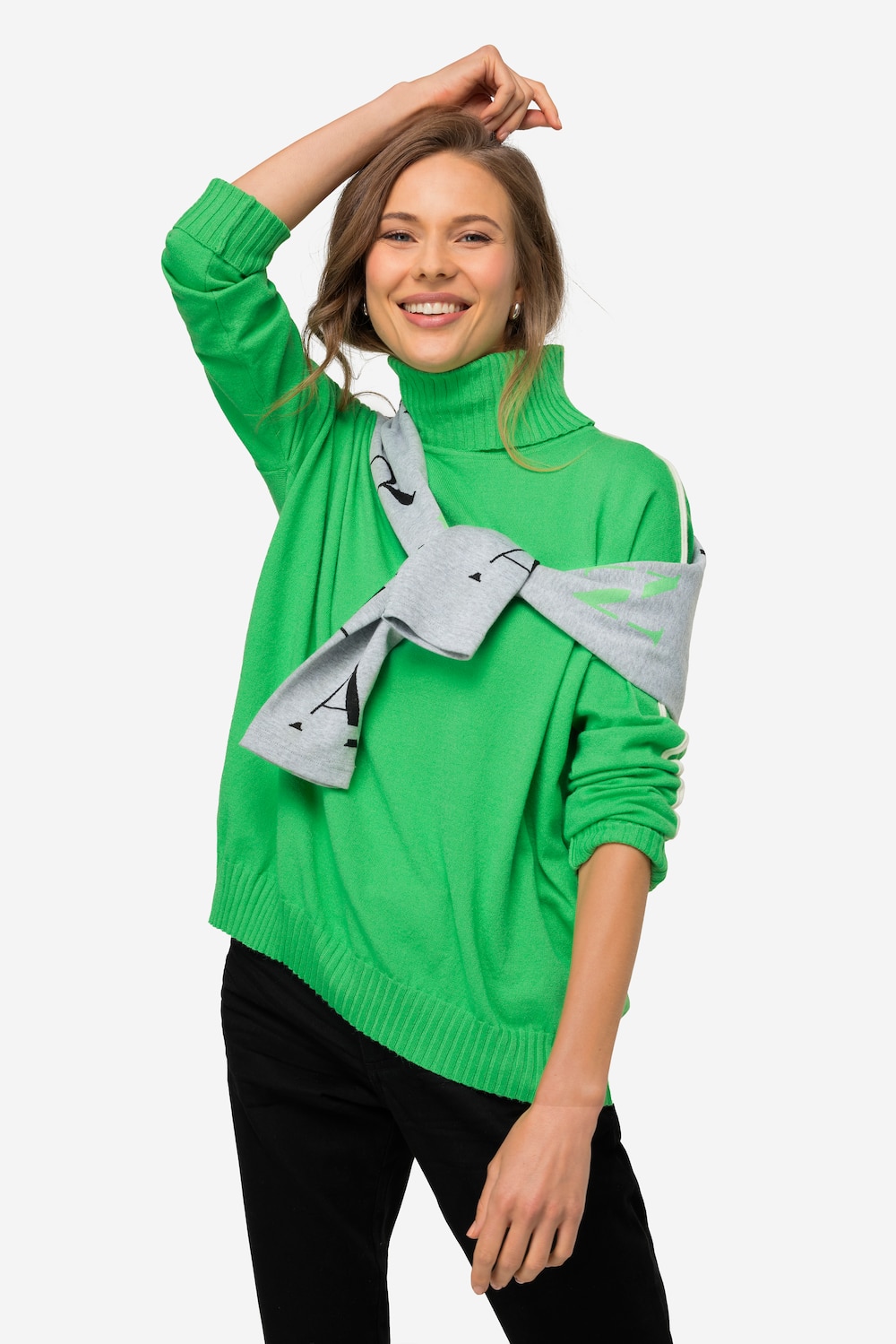 Große Größen Pullover, Damen, grün, Größe: L, Viskose/Polyester/Synthetische Fasern, LAURASON Große Größen Pullover, Damen, grün, Größe: L, Viskose/Polyester/Synthetische Fasern, LAURASON von LAURASON