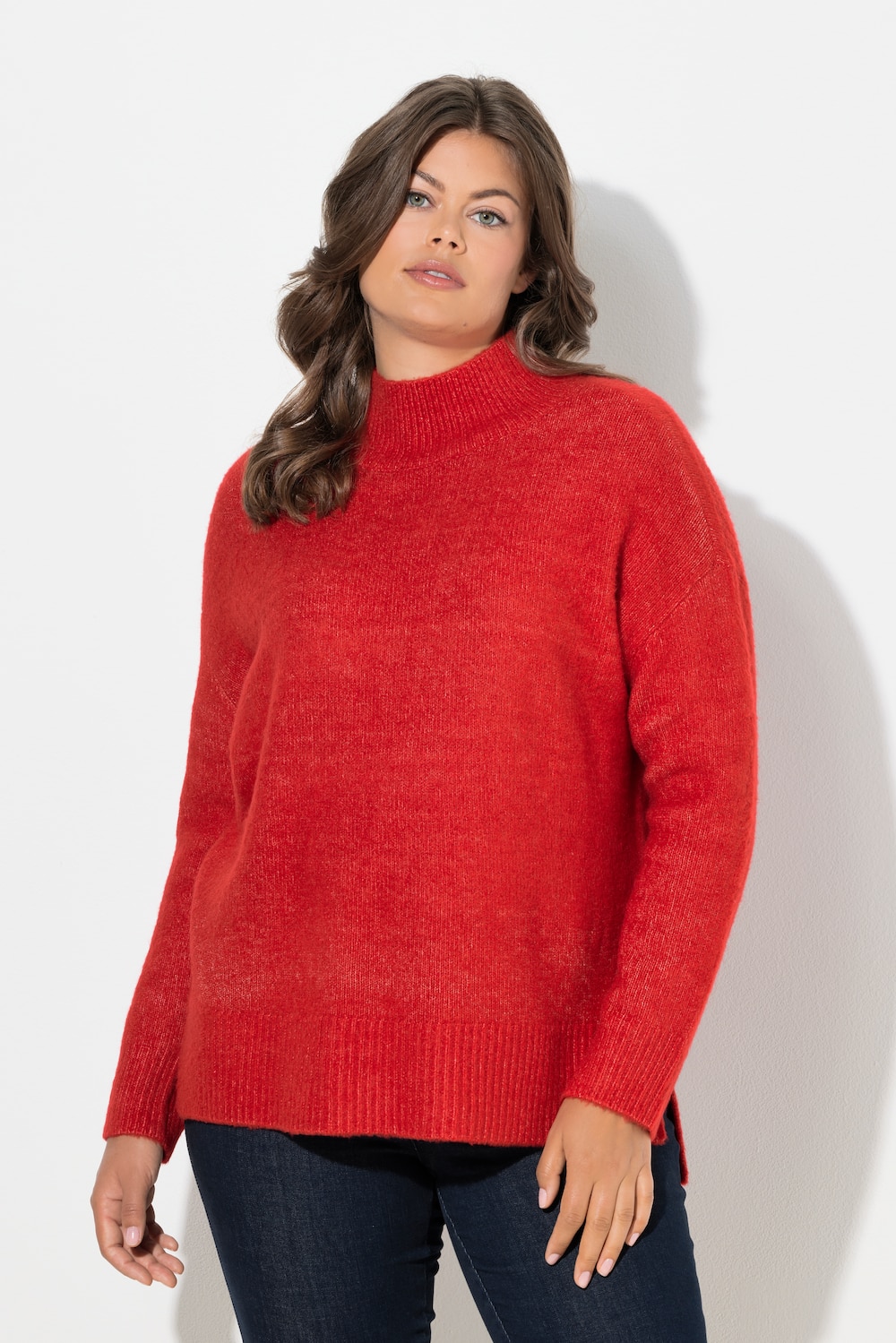 Große Größen Pullover, Damen, rot, Größe: 44/46, Synthetische Fasern, LAURASON von LAURASON