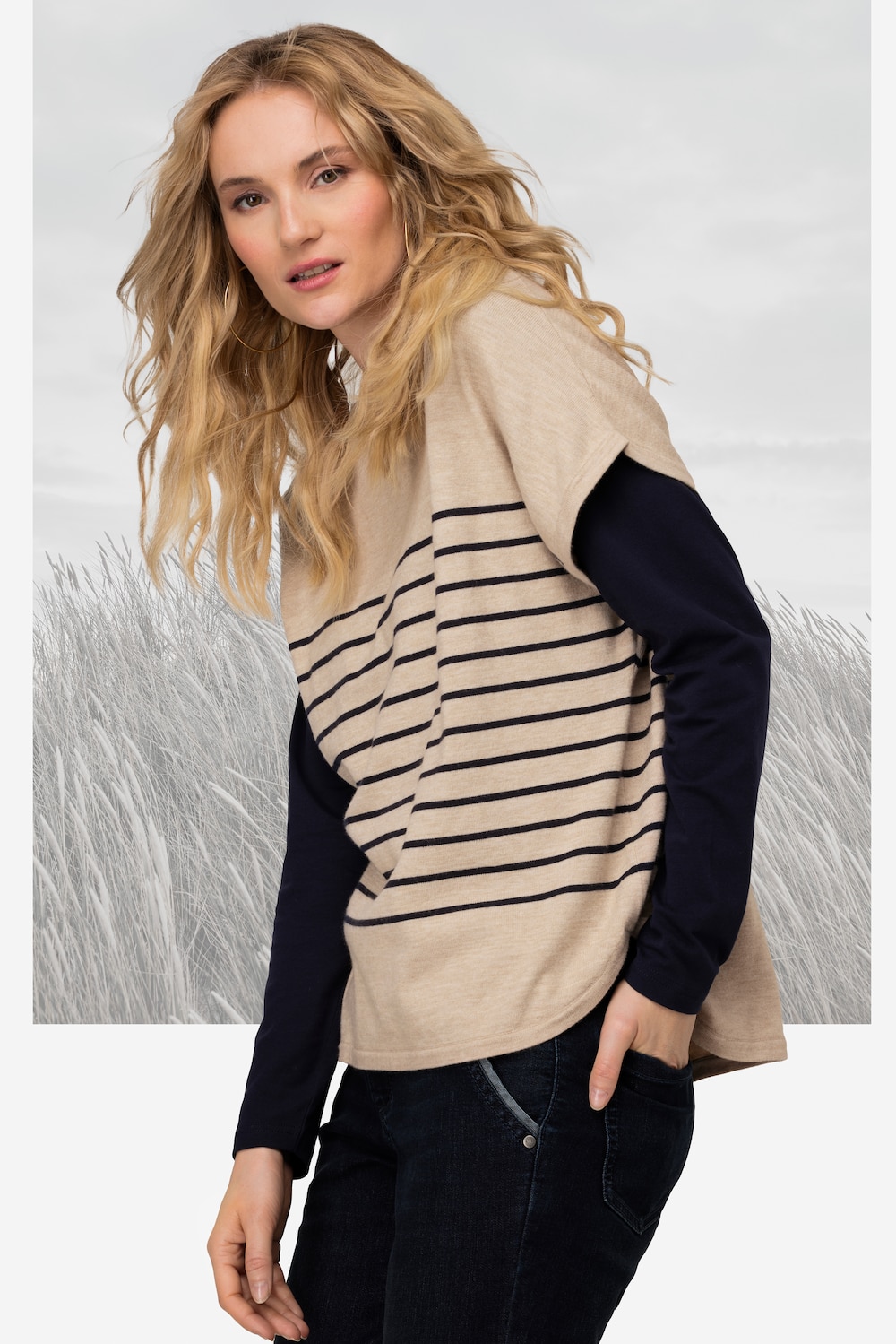 Große Größen Pullunder, Damen, beige, Größe: M, Viskose/Polyester/Synthetische Fasern, LAURASON Große Größen Pullunder, Damen, beige, Größe: M, Viskose/Polyester/Synthetische Fasern, LAURASON von LAURASON
