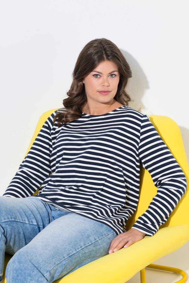 Große Größen Ringelshirt, Damen, beige, Größe: S, Baumwolle, LAURASON Große Größen Ringelshirt, Damen, beige, Größe: S, Baumwolle, LAURASON von LAURASON